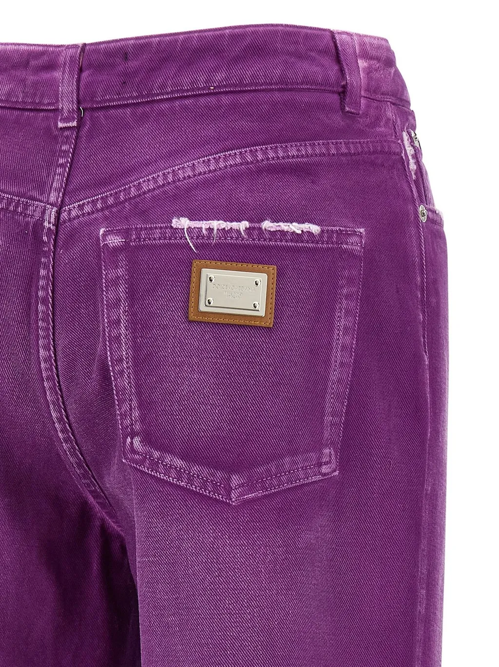 Logo Plaque High Waisted Pants