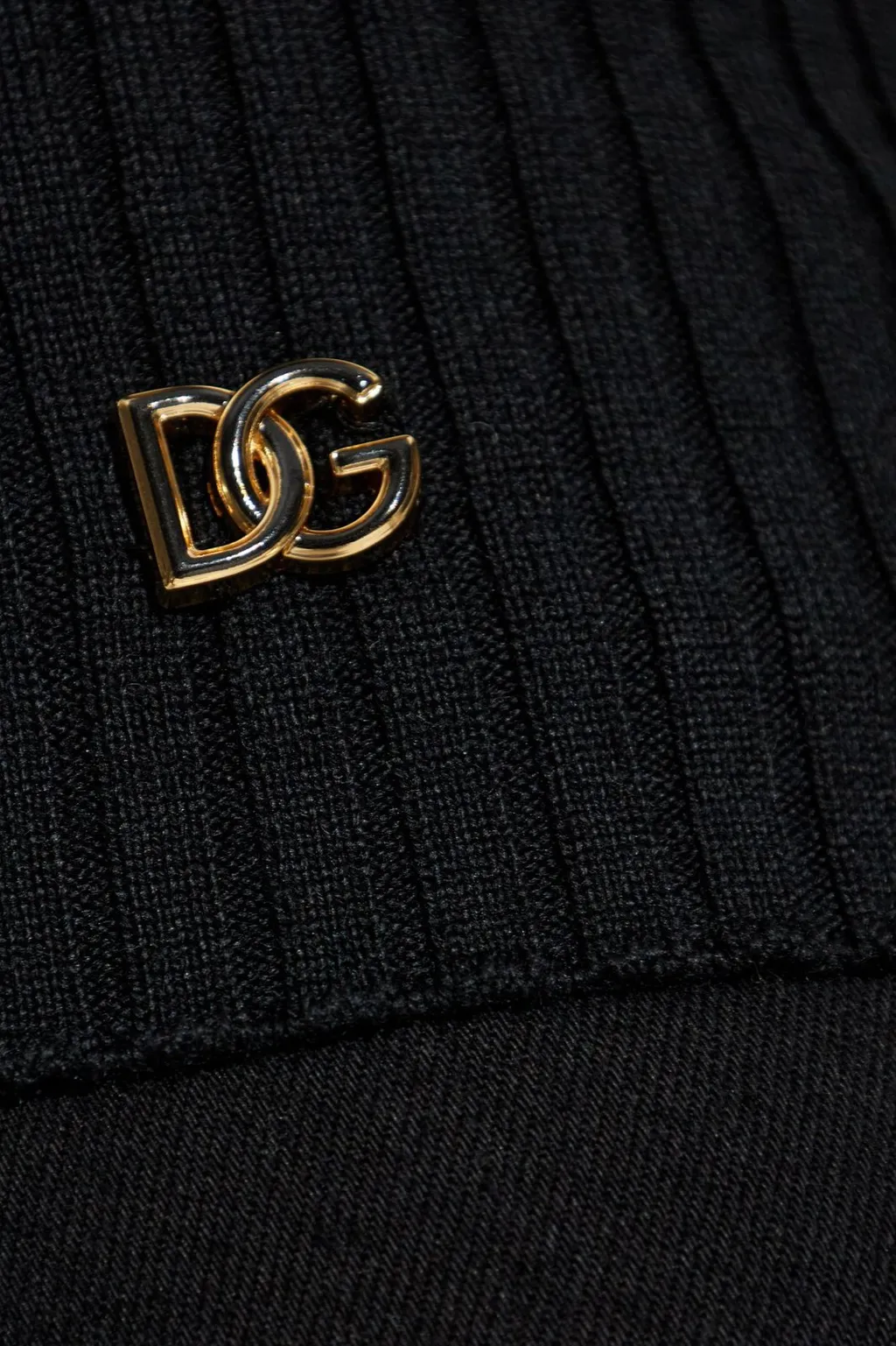 Dg Logo Plaque Turtleneck Sweater