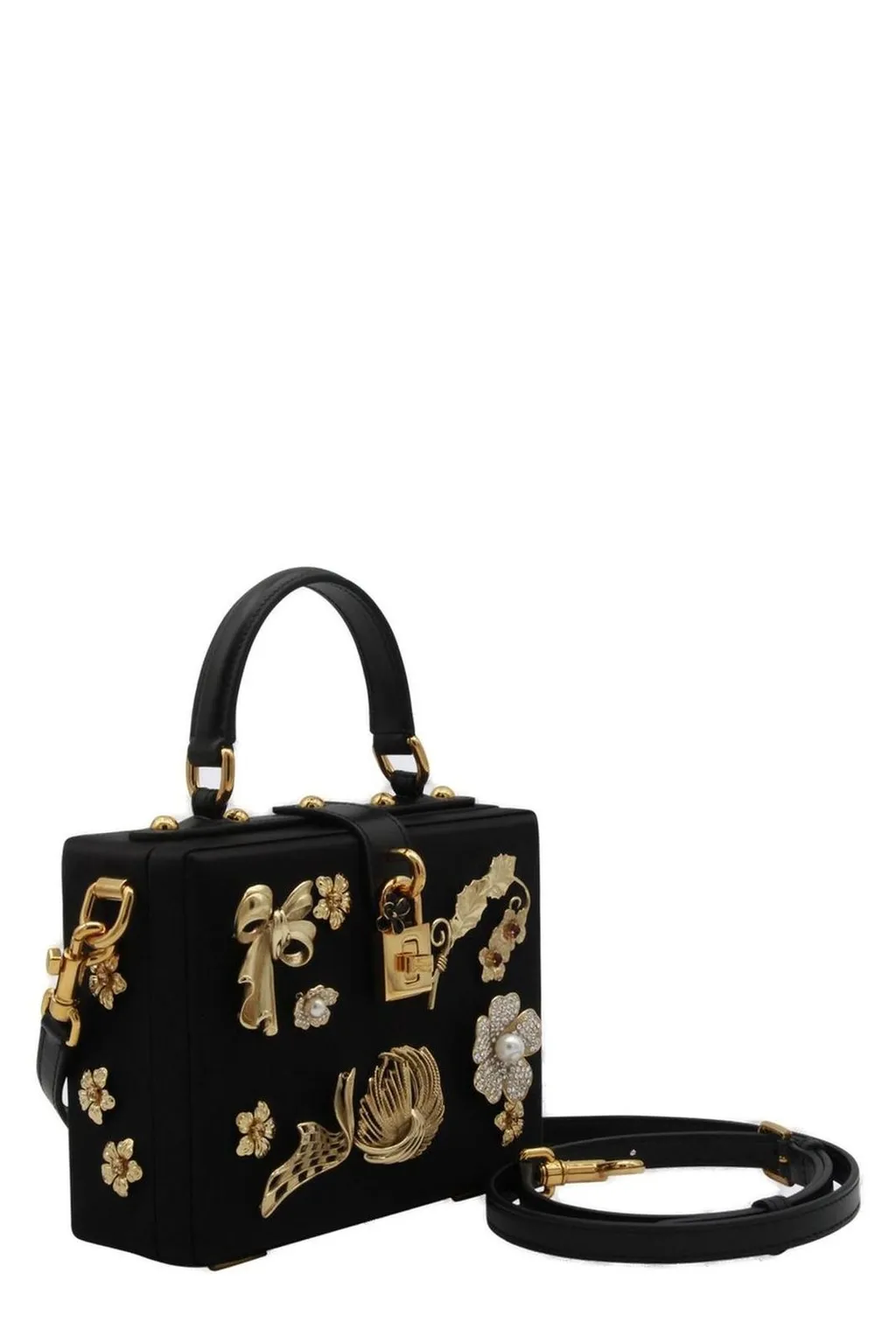Embellished Top Handle Bag