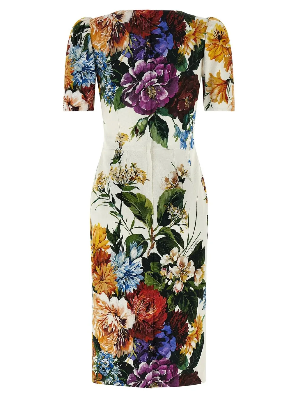 Bouquet Printed Midi Dress