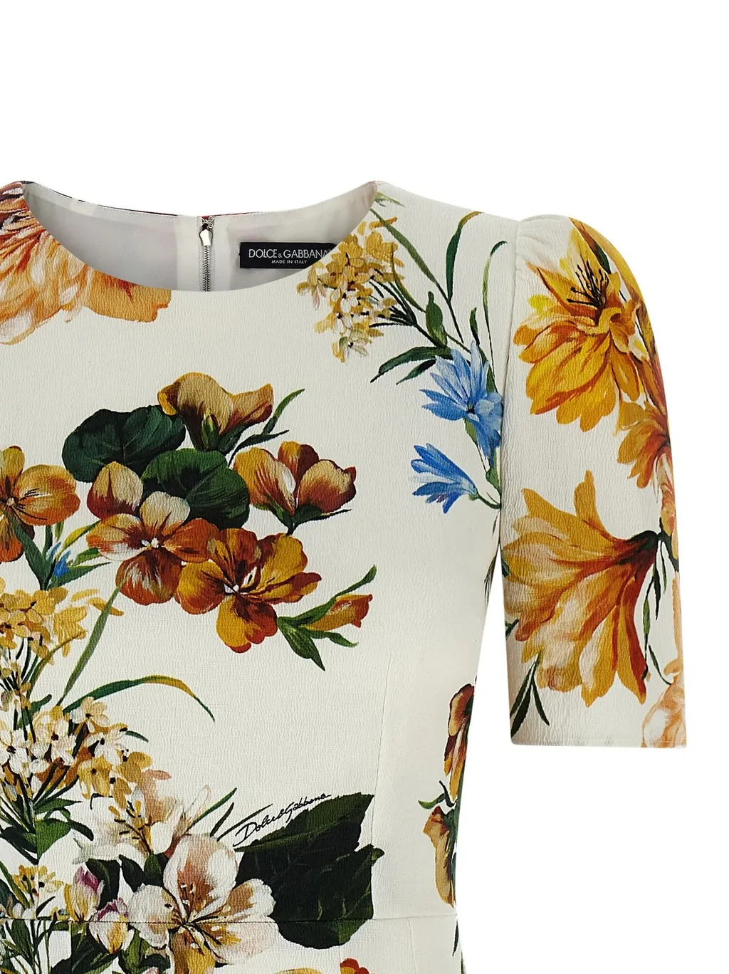 Bouquet Printed Midi Dress