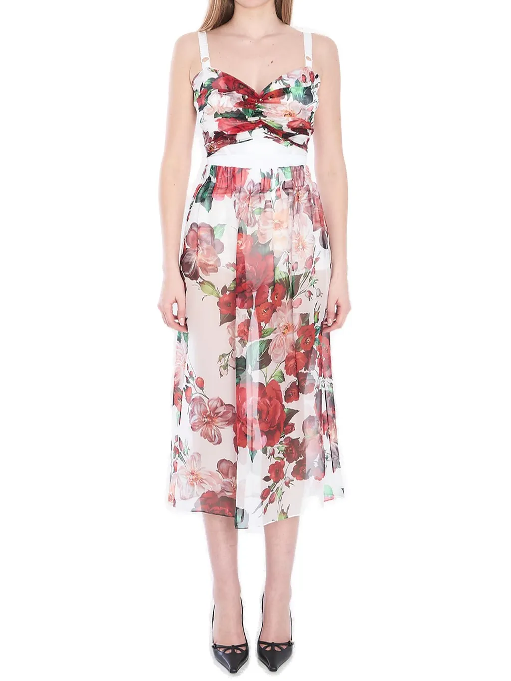 Rose Printed Corset Top