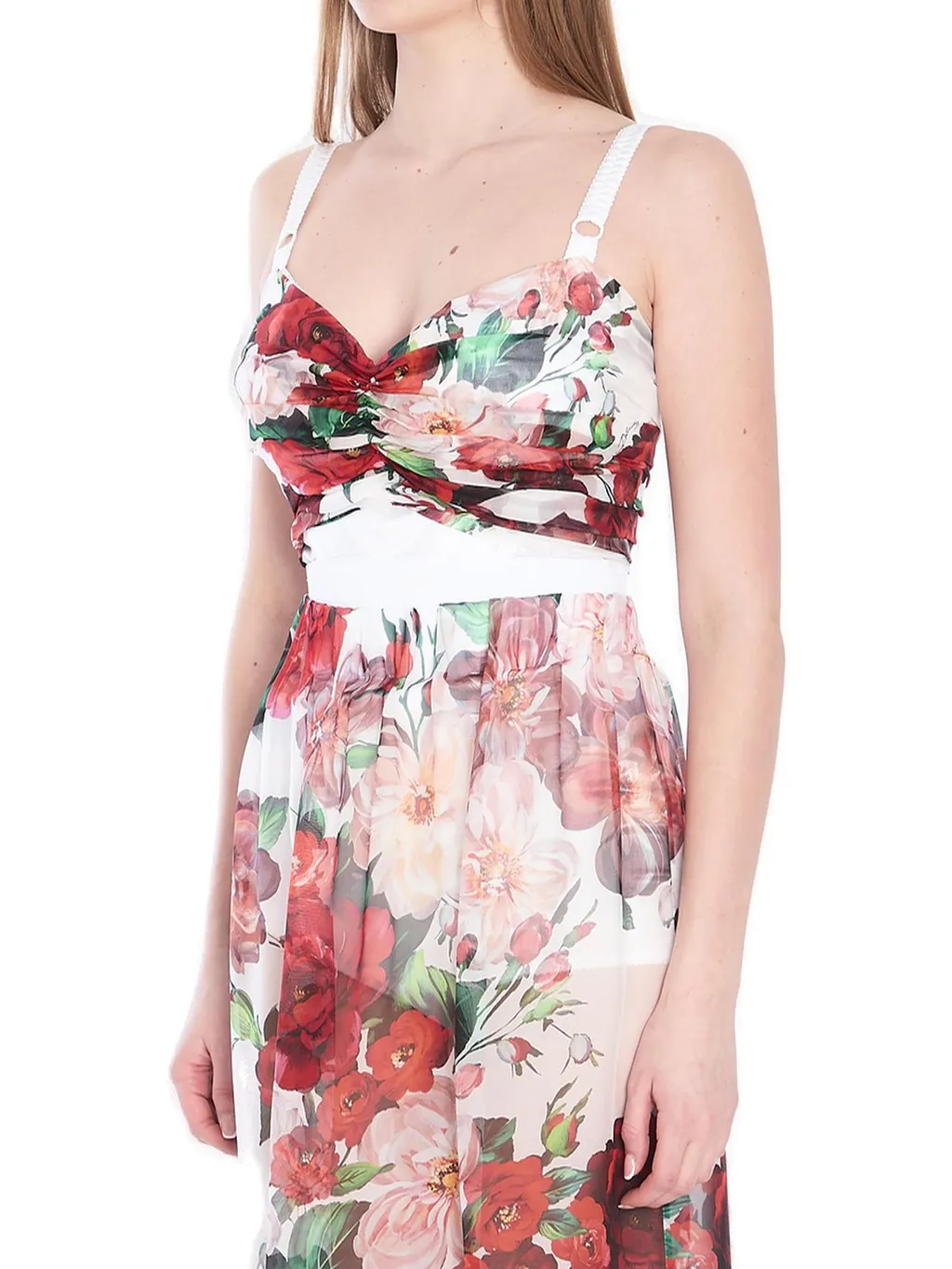 Rose Printed Corset Top