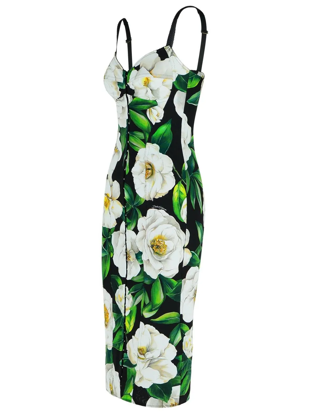 Floral Printed Mini Bustier Dress