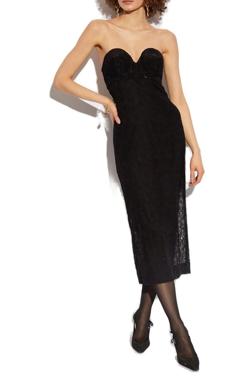 Sleeveless Lace Dress