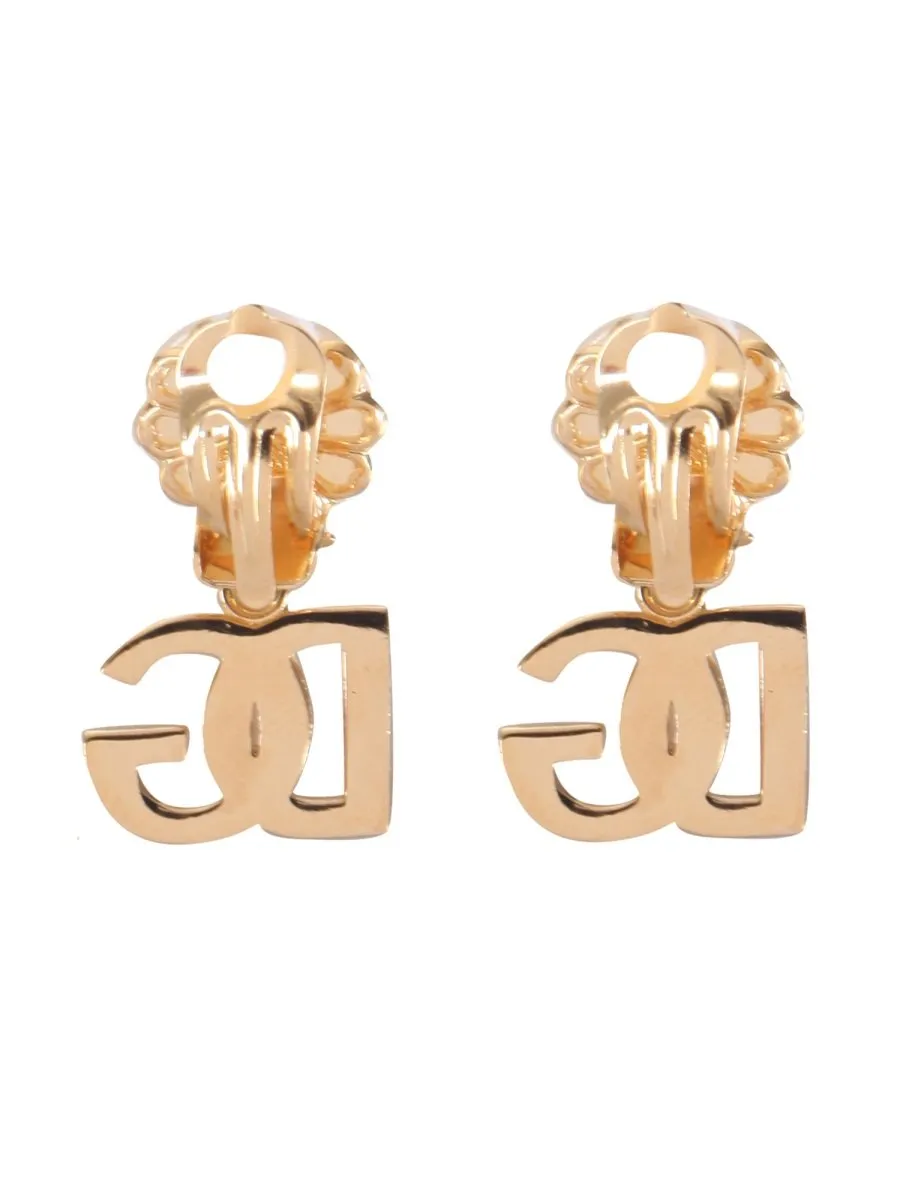 Embellished Logo Charm Earrings