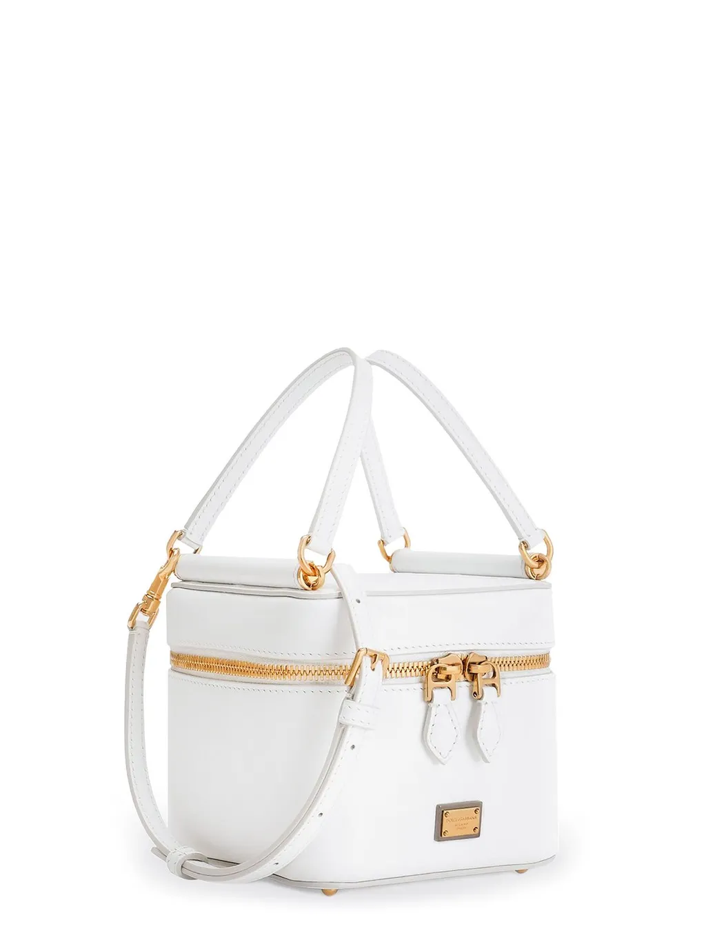Logo Plaque Zipped Handbag