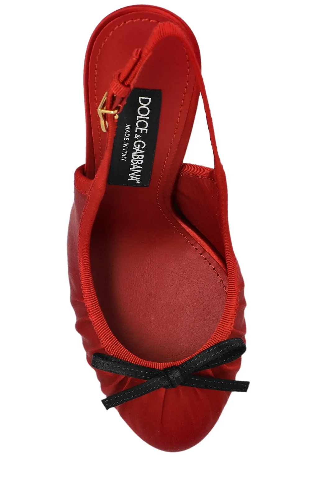 Bow Detailed Satin Slingbacks