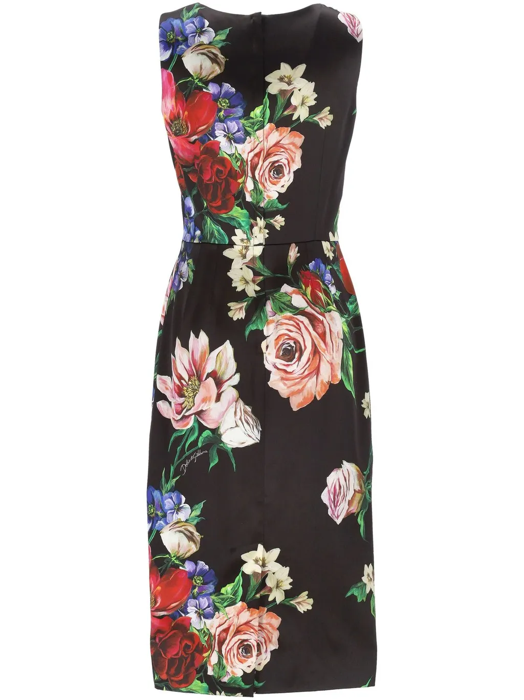 Floral Printed Sleeveless Dress
