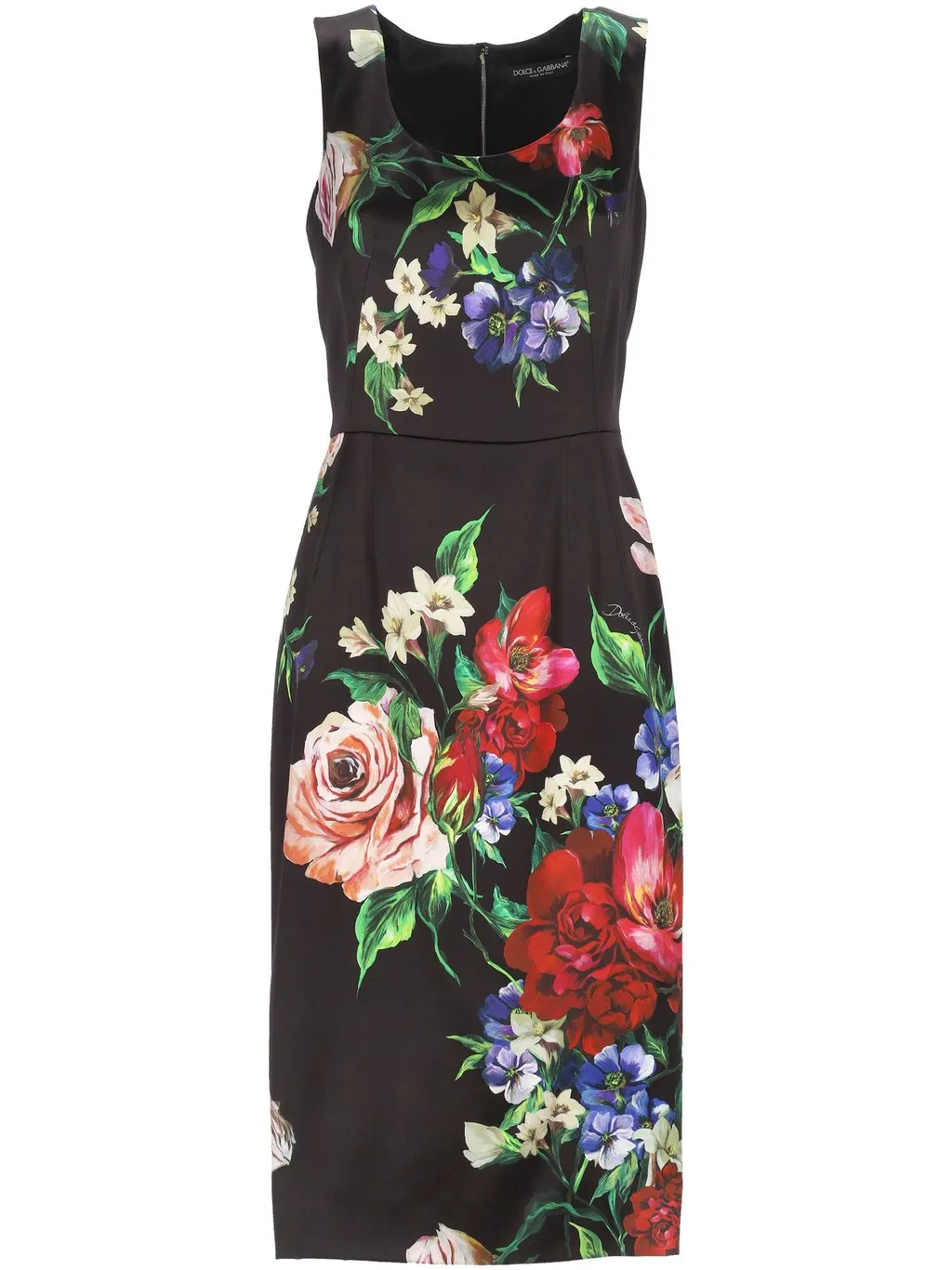 Floral Printed Sleeveless Dress