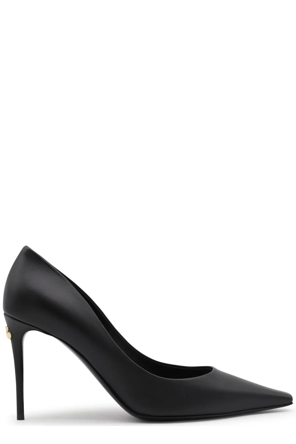 Logo Plaque Pointed Toe Pumps