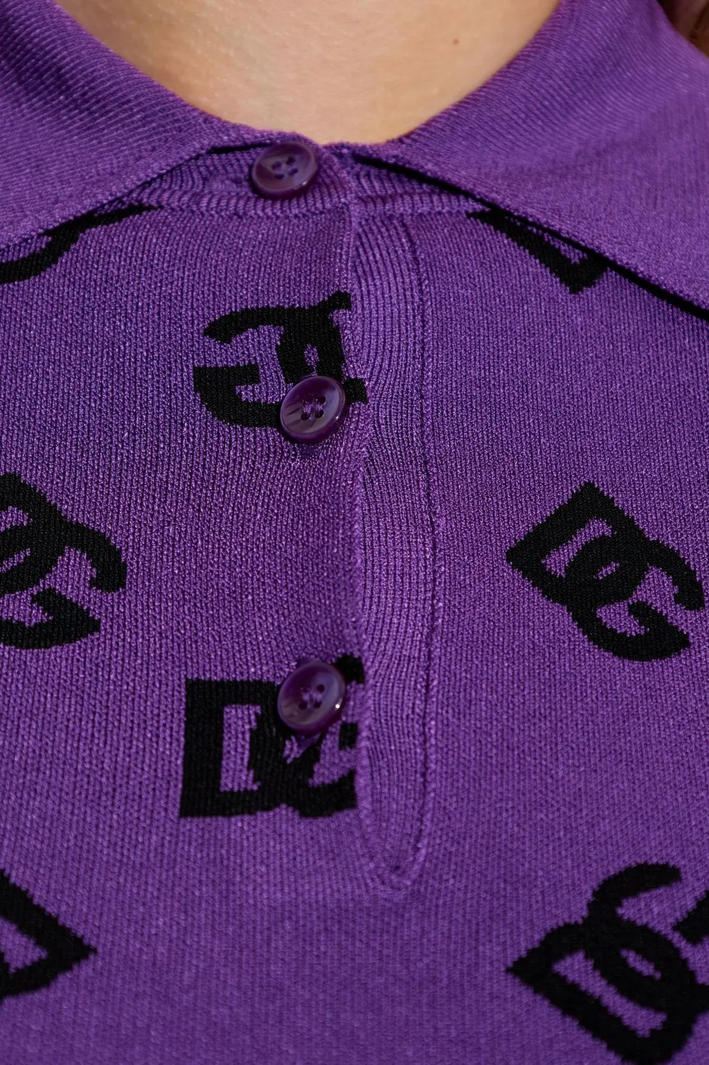 Logo Jacquard Polo Shirt