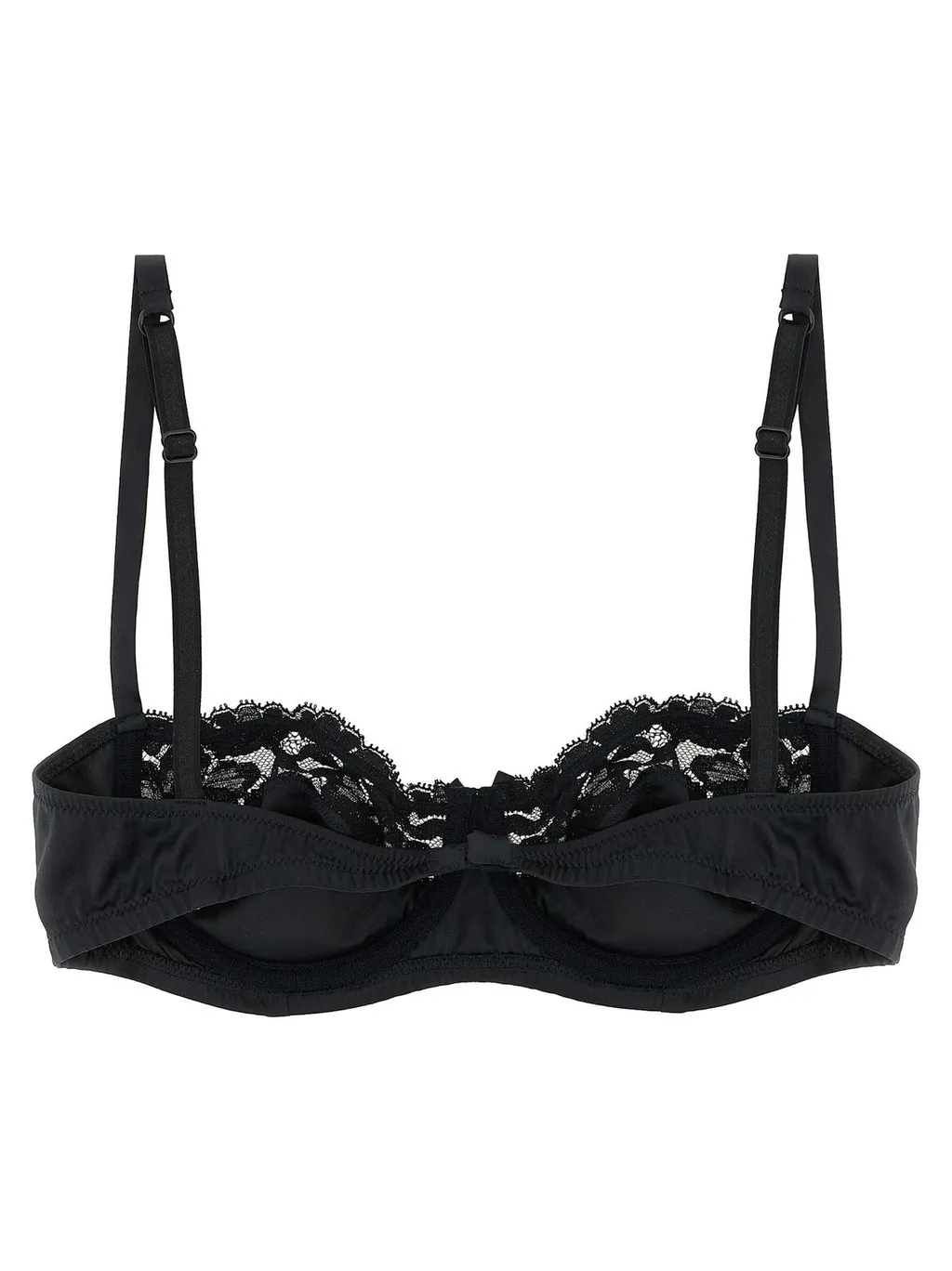 Lace Satin Balcony Bra