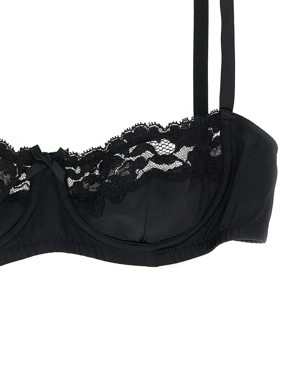 Lace Satin Balcony Bra