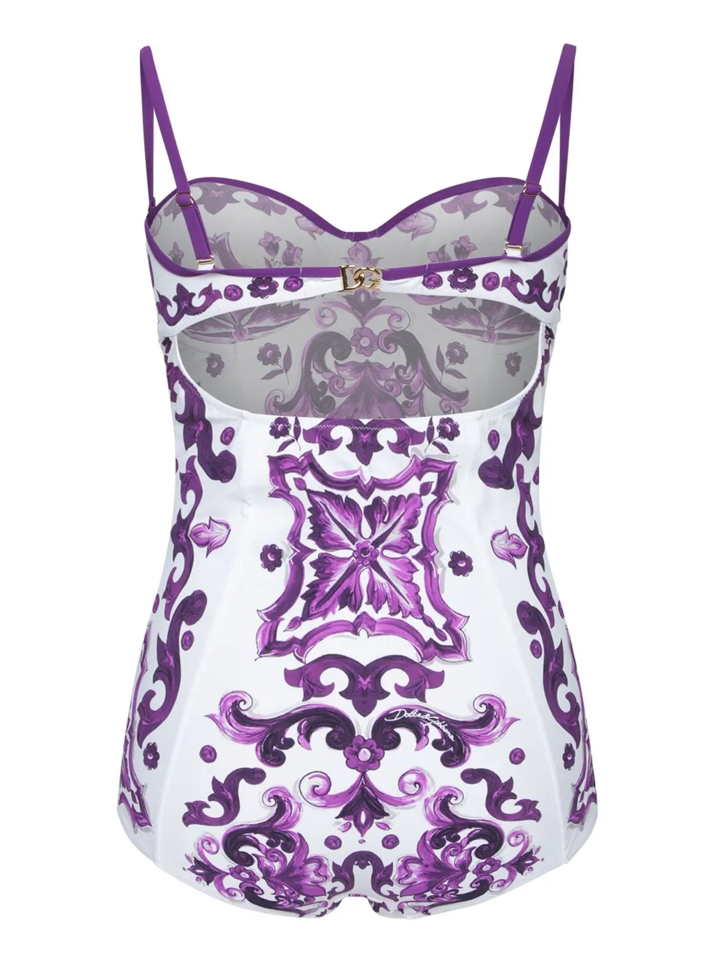 Majolica Printed Balconette One-Piece Swimsuit