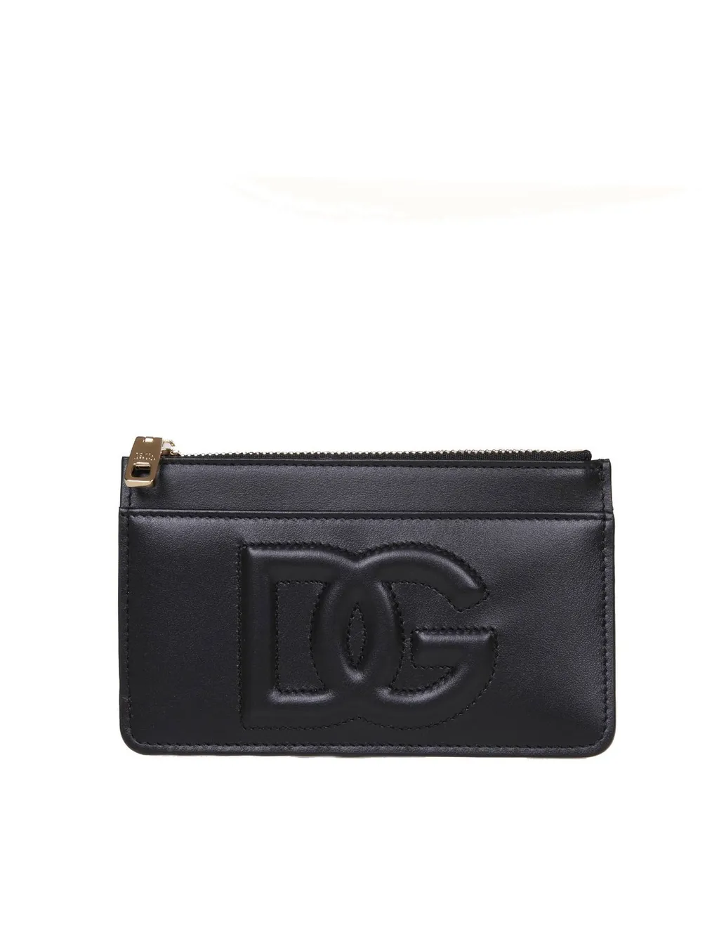 Logo Embossed Zipped Wallet