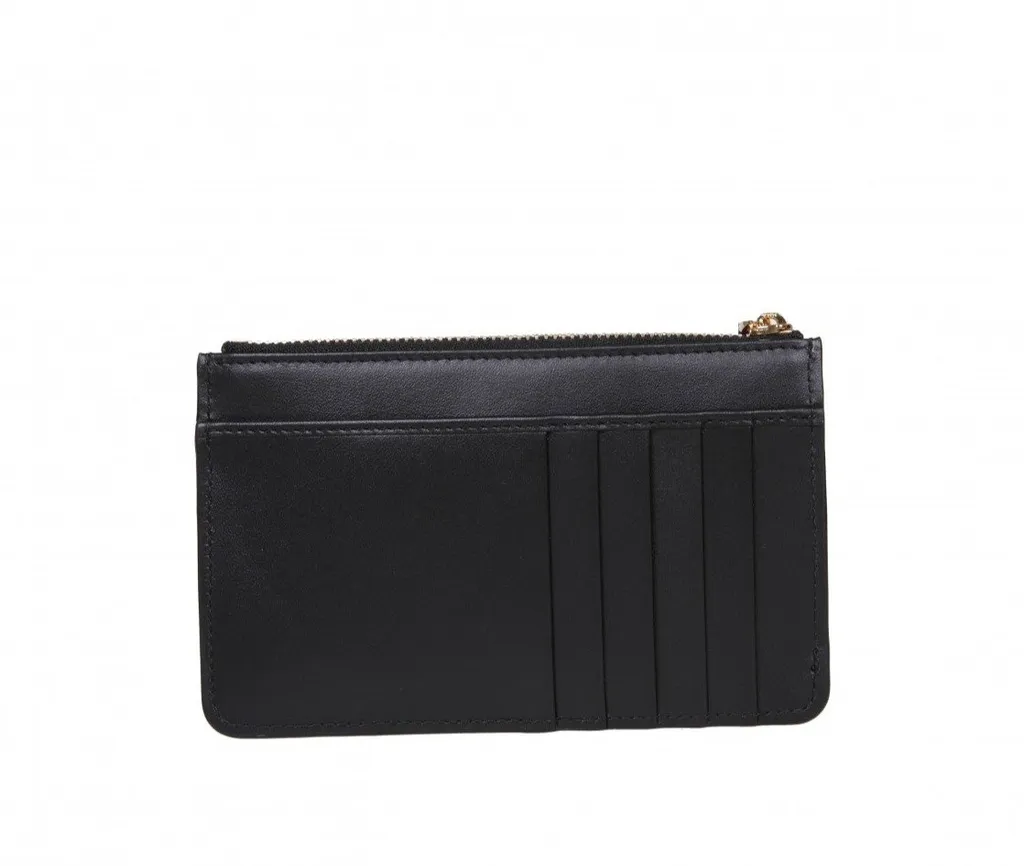 Logo Embossed Zipped Wallet