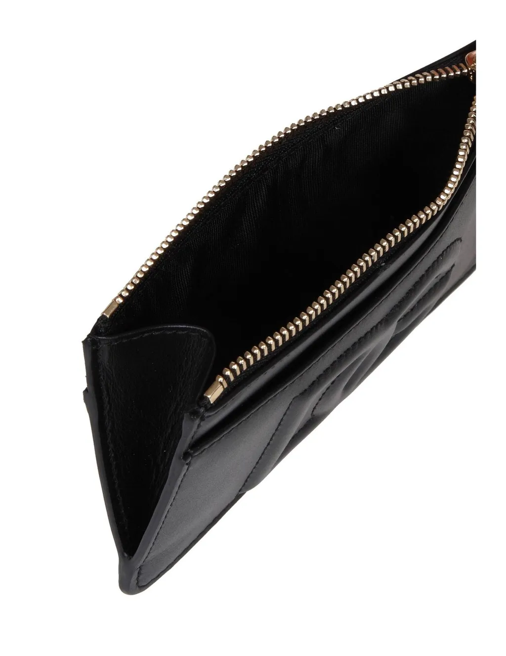 Logo Embossed Zipped Wallet