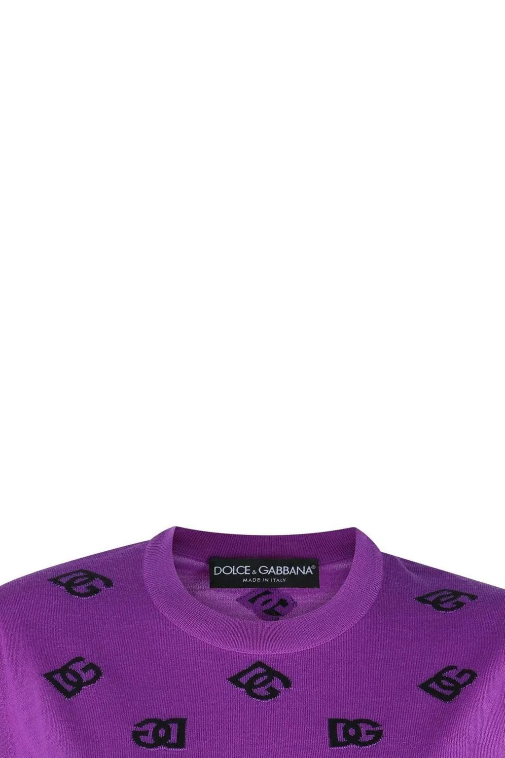 Dg Logo Intarsia Crewneck Jumper