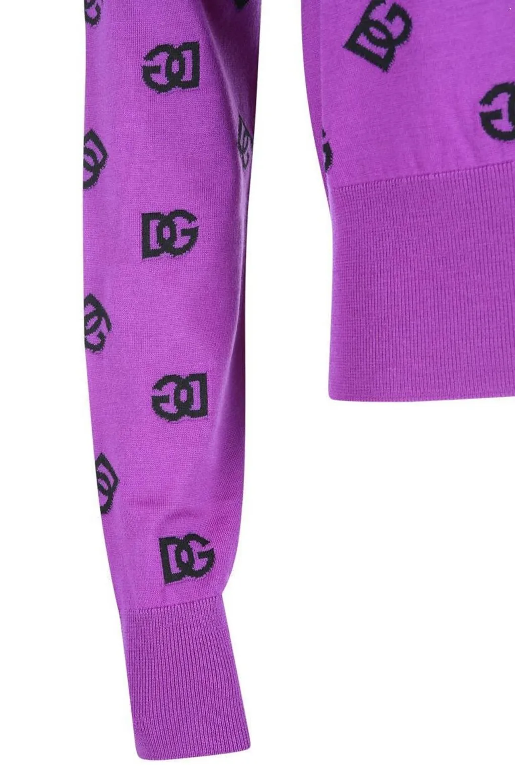 Dg Logo Intarsia Crewneck Jumper