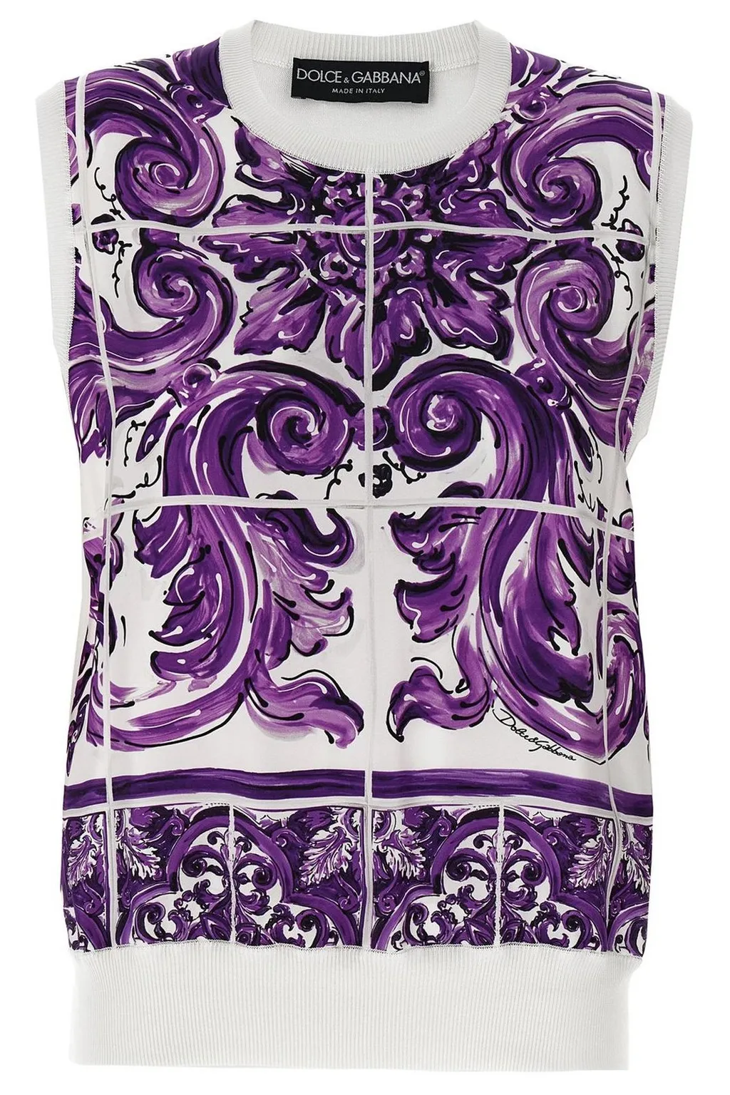 Majolica Printed Tank Top