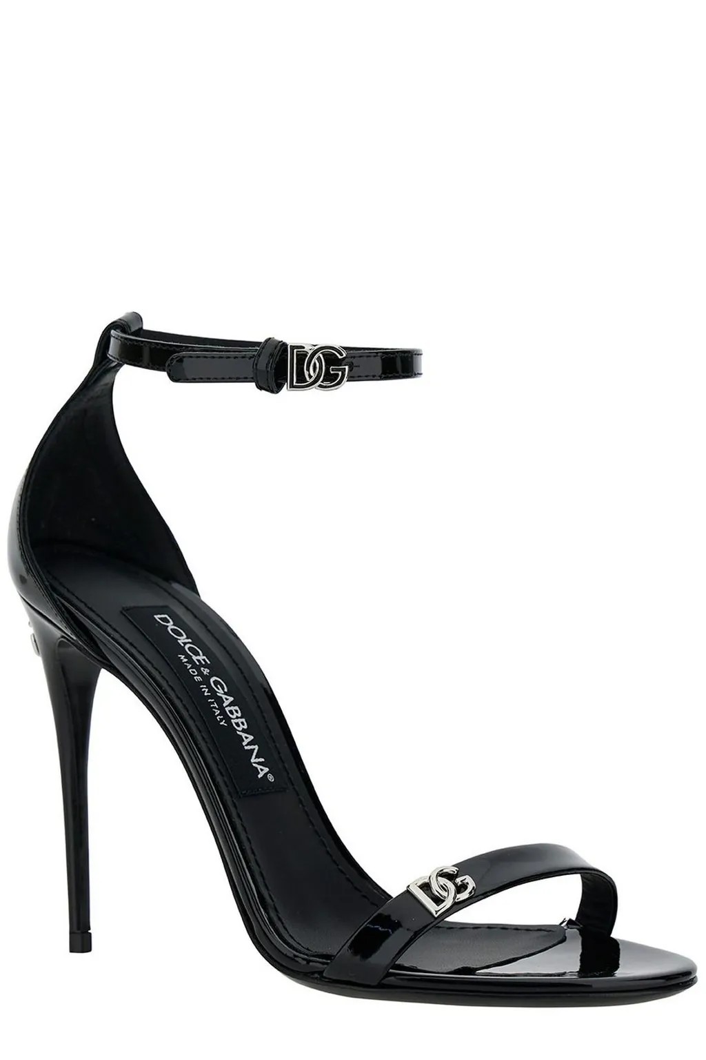 Logo Plaque Ankle Strap Sandals