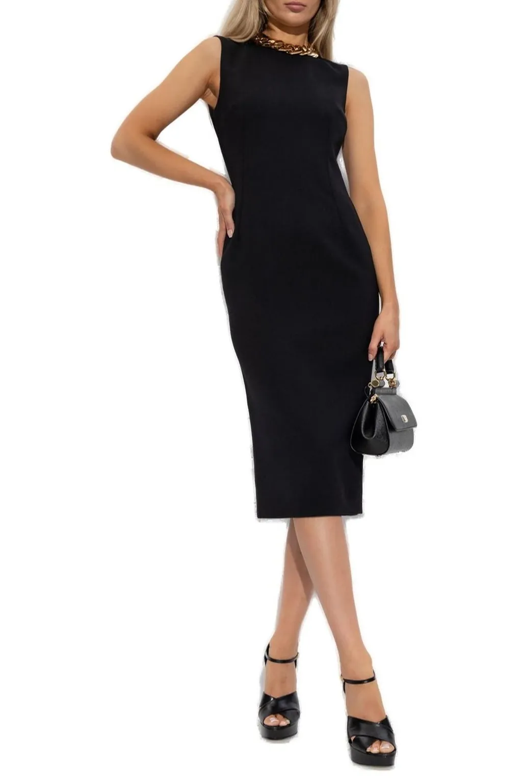 Sleeveless Sheath Midi Dress