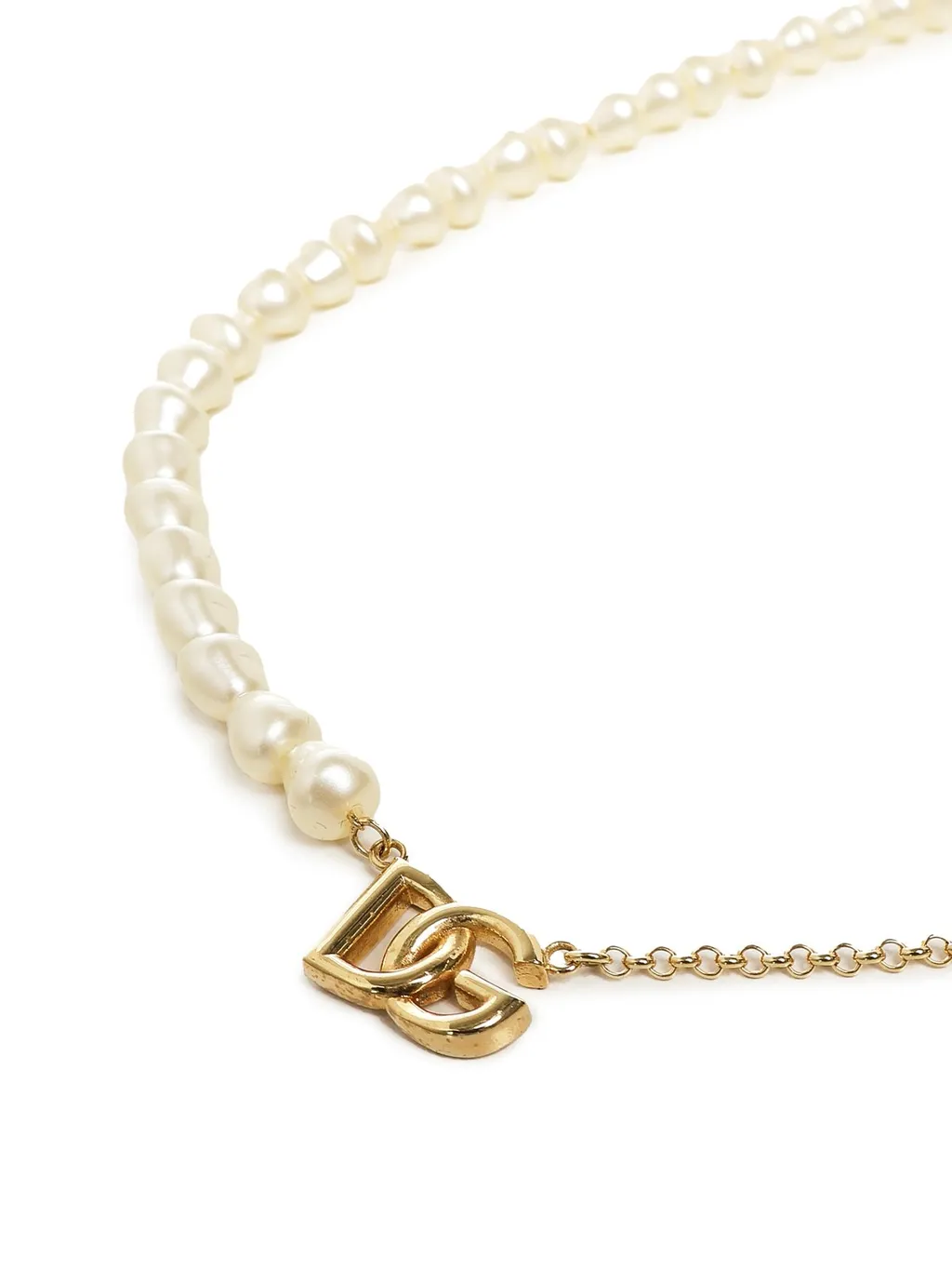 Dg Logo Pendant Link Necklace