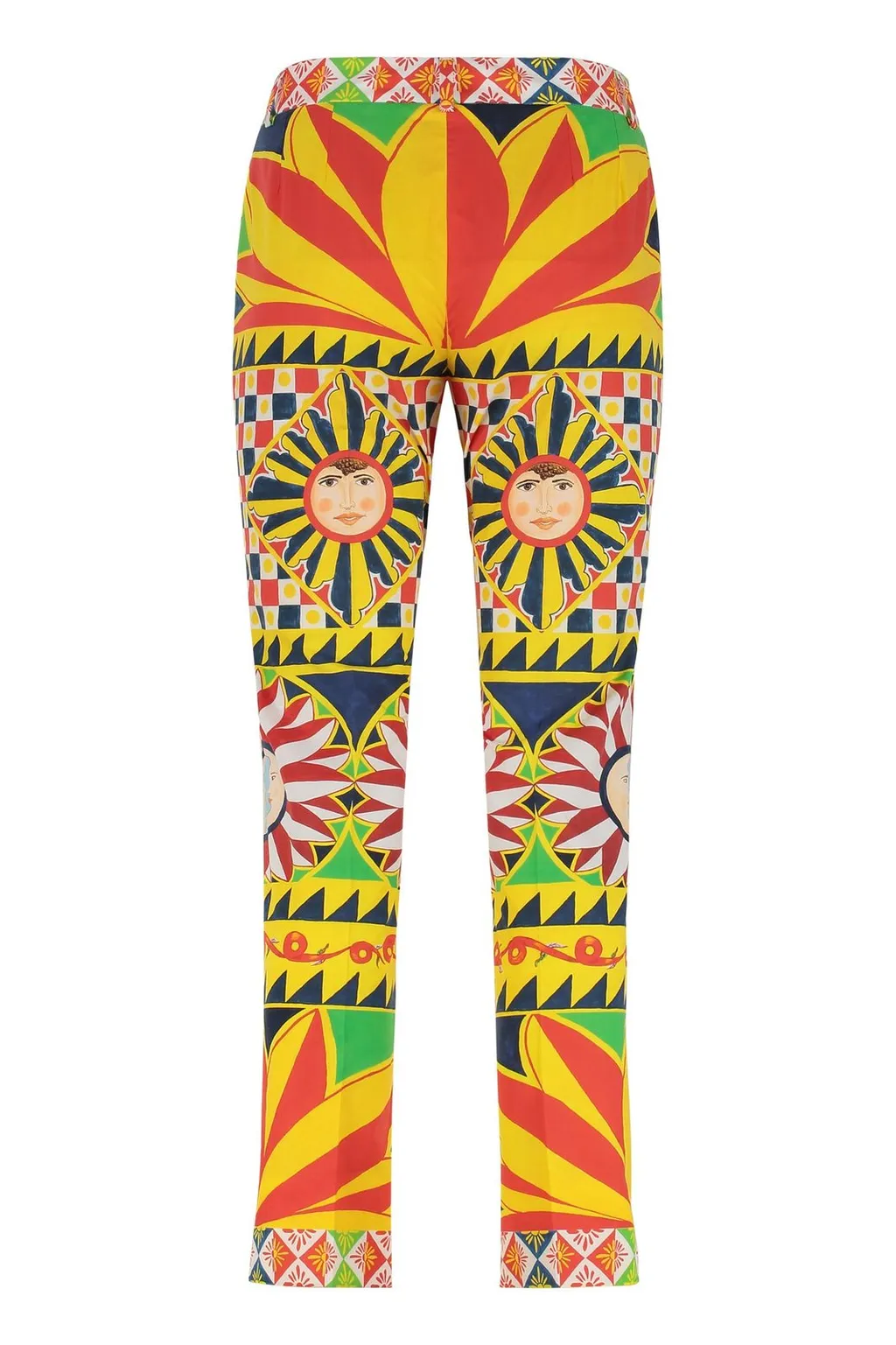 Carretto Patterned Cropped Pants