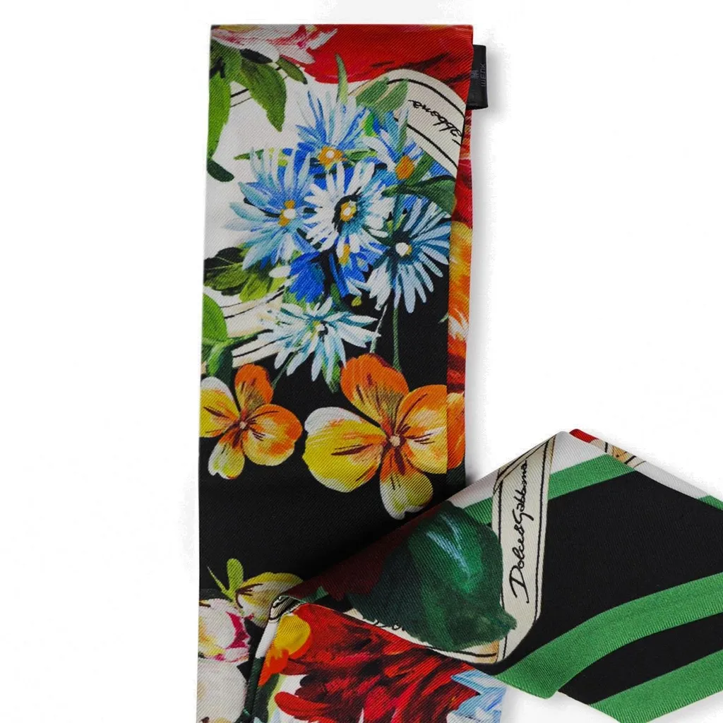 Floral Printed Twill Scarf