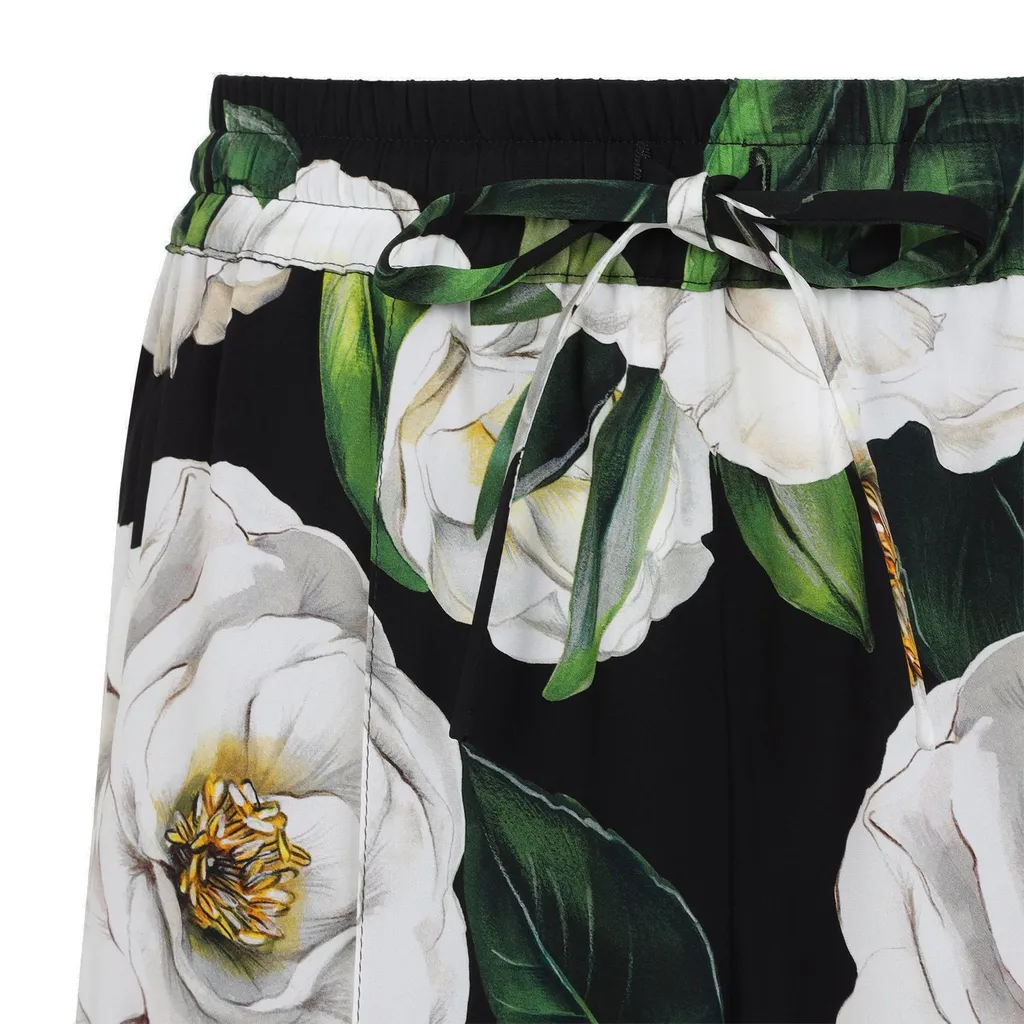 Floral Printed Drawstring Pants