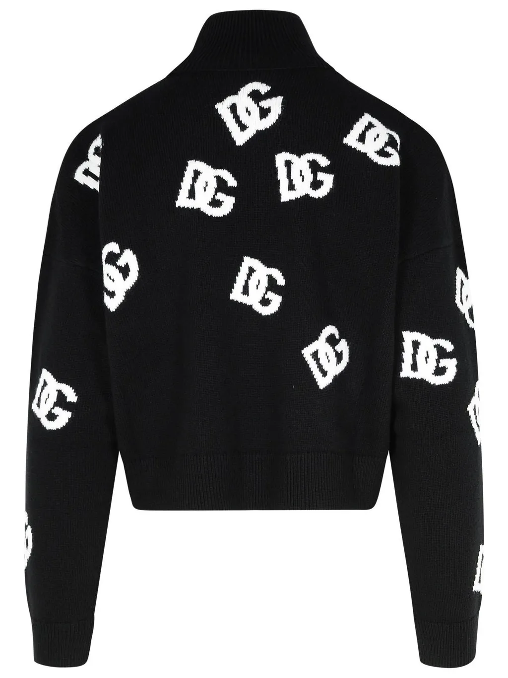 Dg Logo Intarsia High Neck Sweater