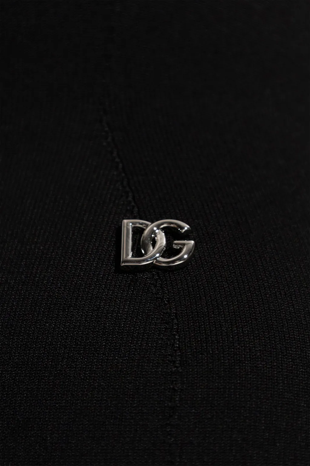 Dg Logo Plaque Sleeveless Knitted Dress