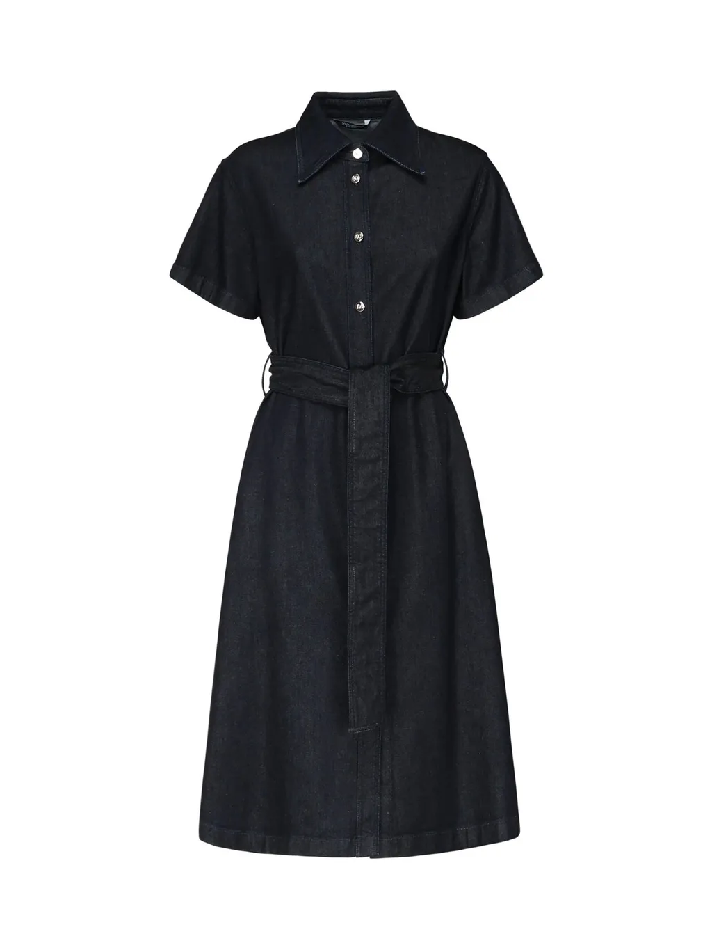 Belted Denim Shirt Dress