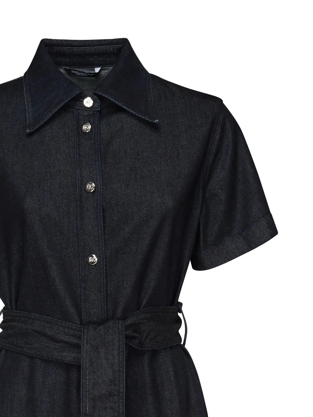 Belted Denim Shirt Dress