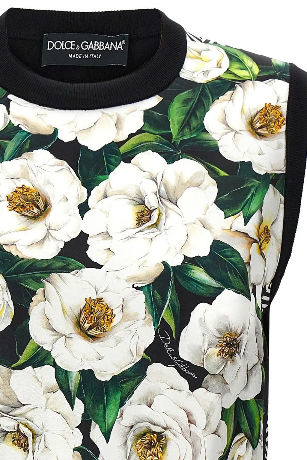 Floral Printed Knitted Vest