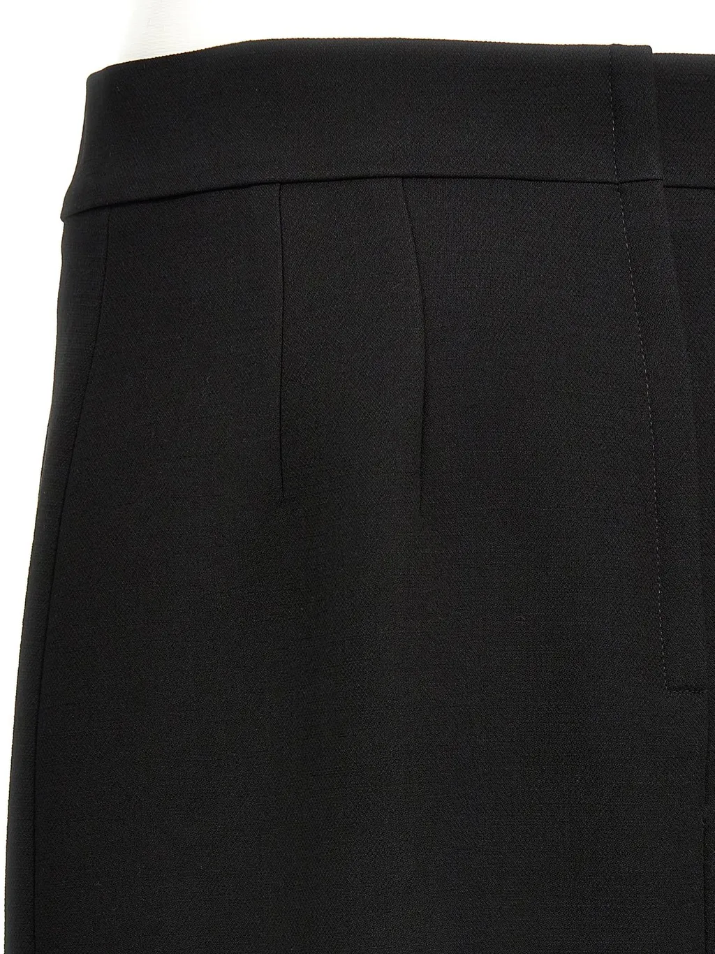 Dg Logo Plaque Midi Pencil Skirt