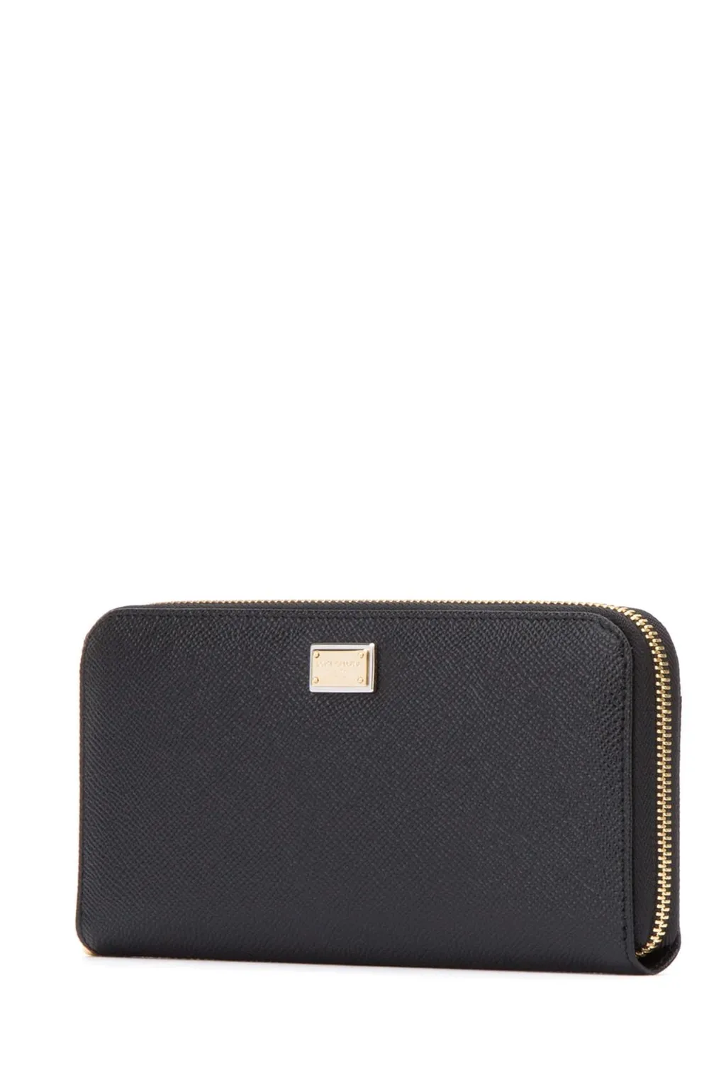 Logo Plaque Zip-Around Wallet