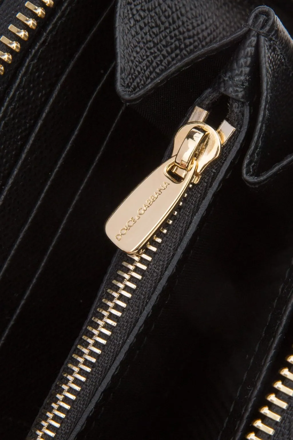 Logo Plaque Zip-Around Wallet