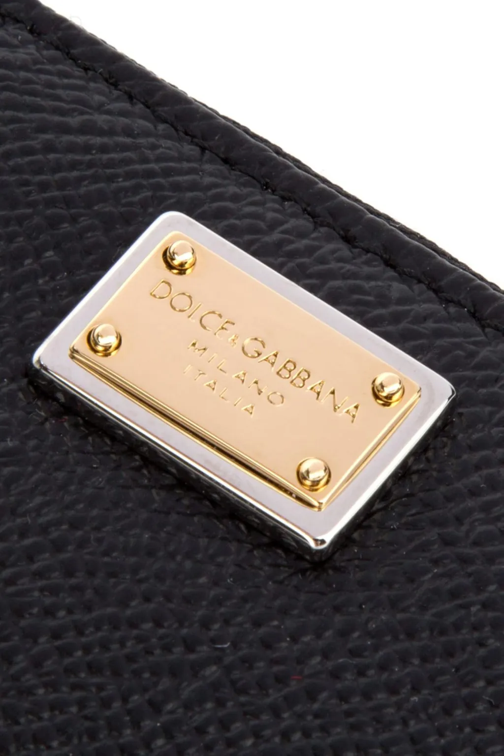 Logo Plaque Zip-Around Wallet