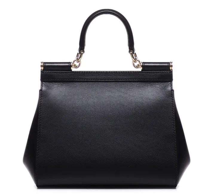 Logo Plaque Foldover Top Tote Bag