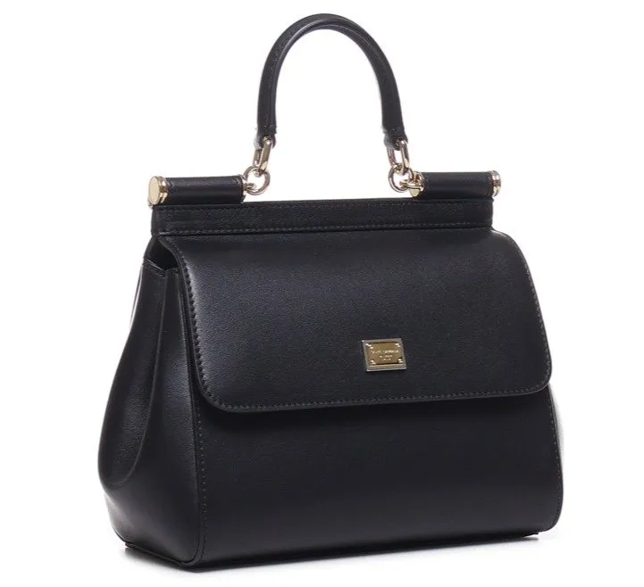 Logo Plaque Foldover Top Tote Bag
