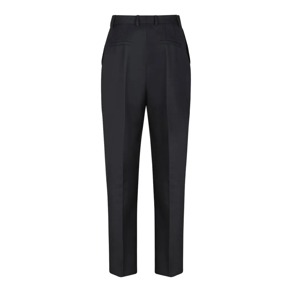 Pressed Crease Cropped Trousers