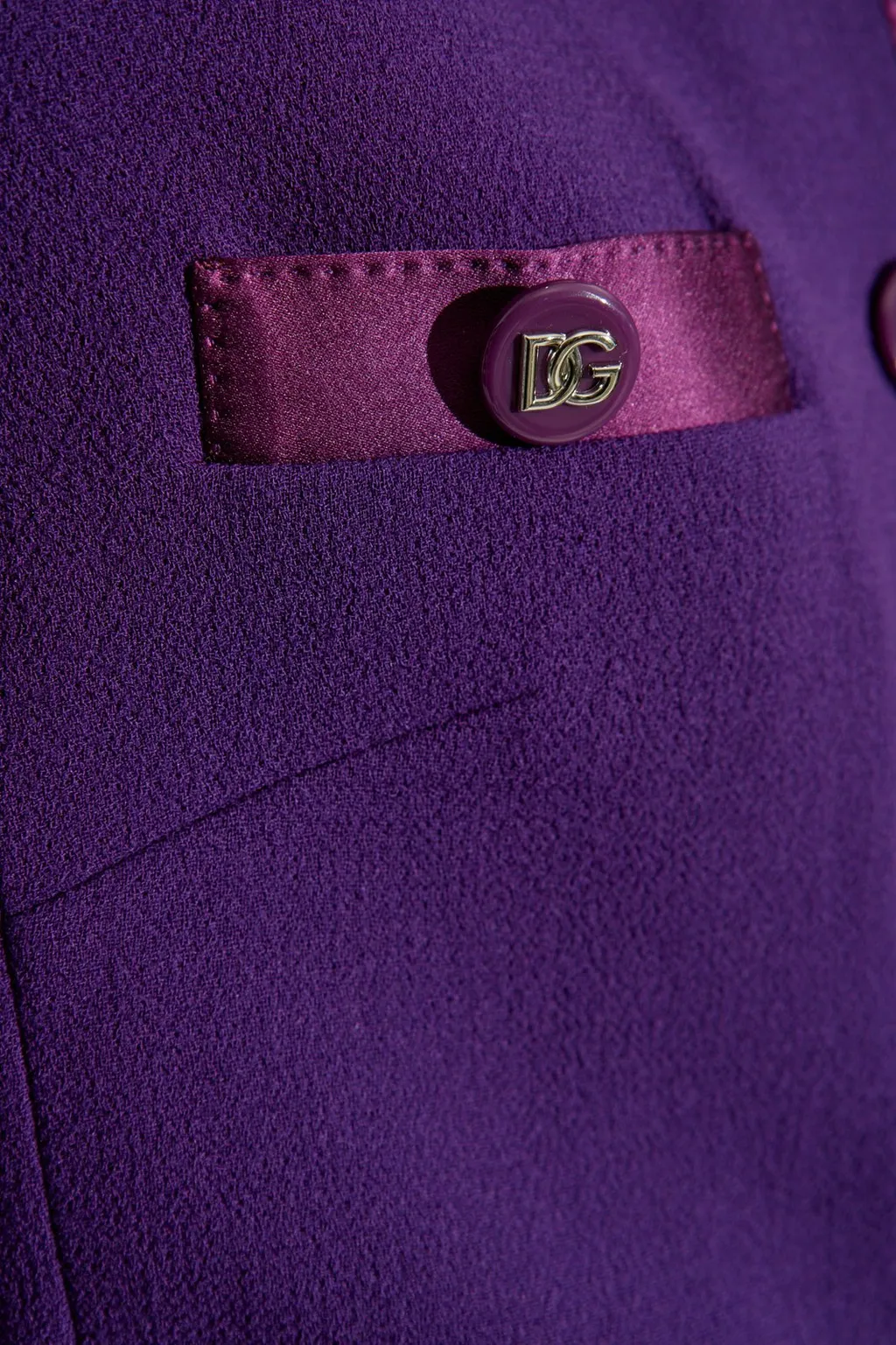 Single-Breasted Crepe Jacket