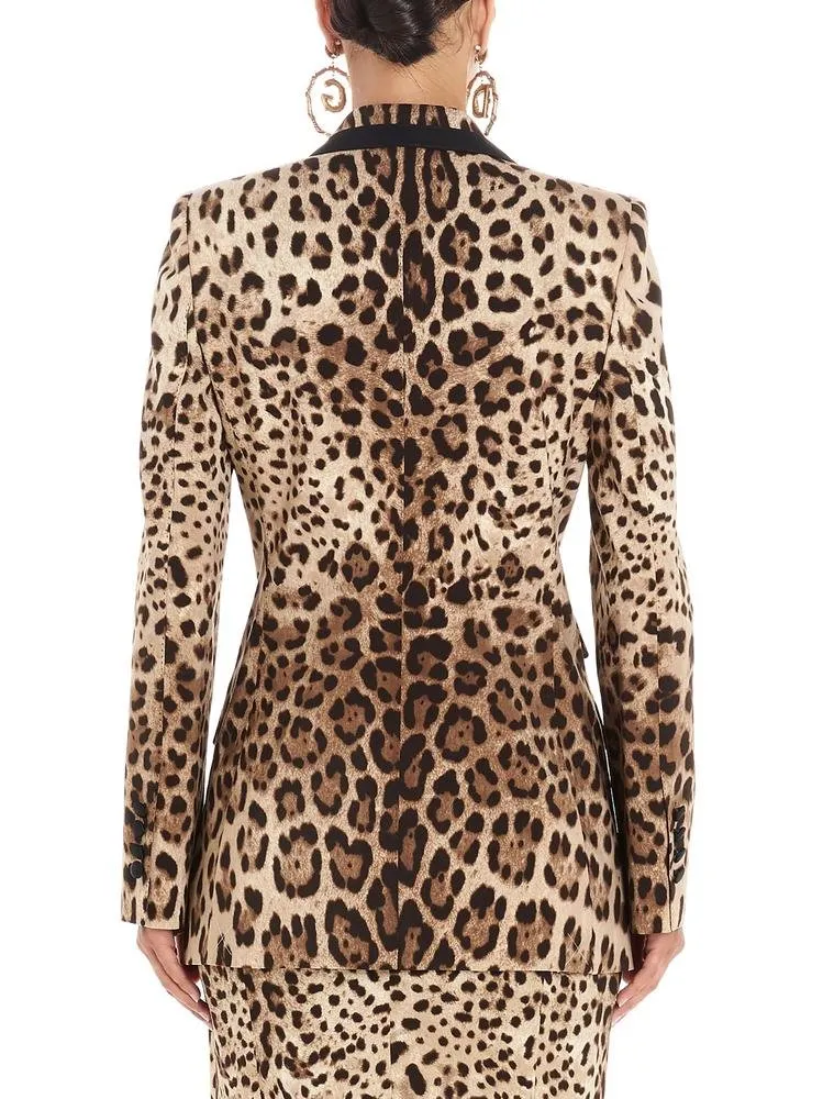 Leopard Print Blazer