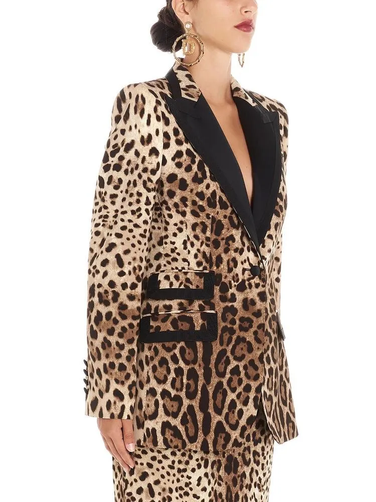 Leopard Print Blazer