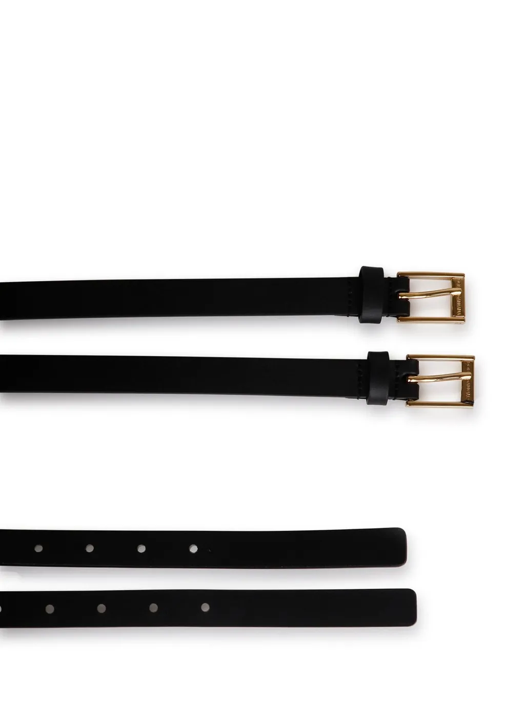 Logo-Engraved Buckle Belt