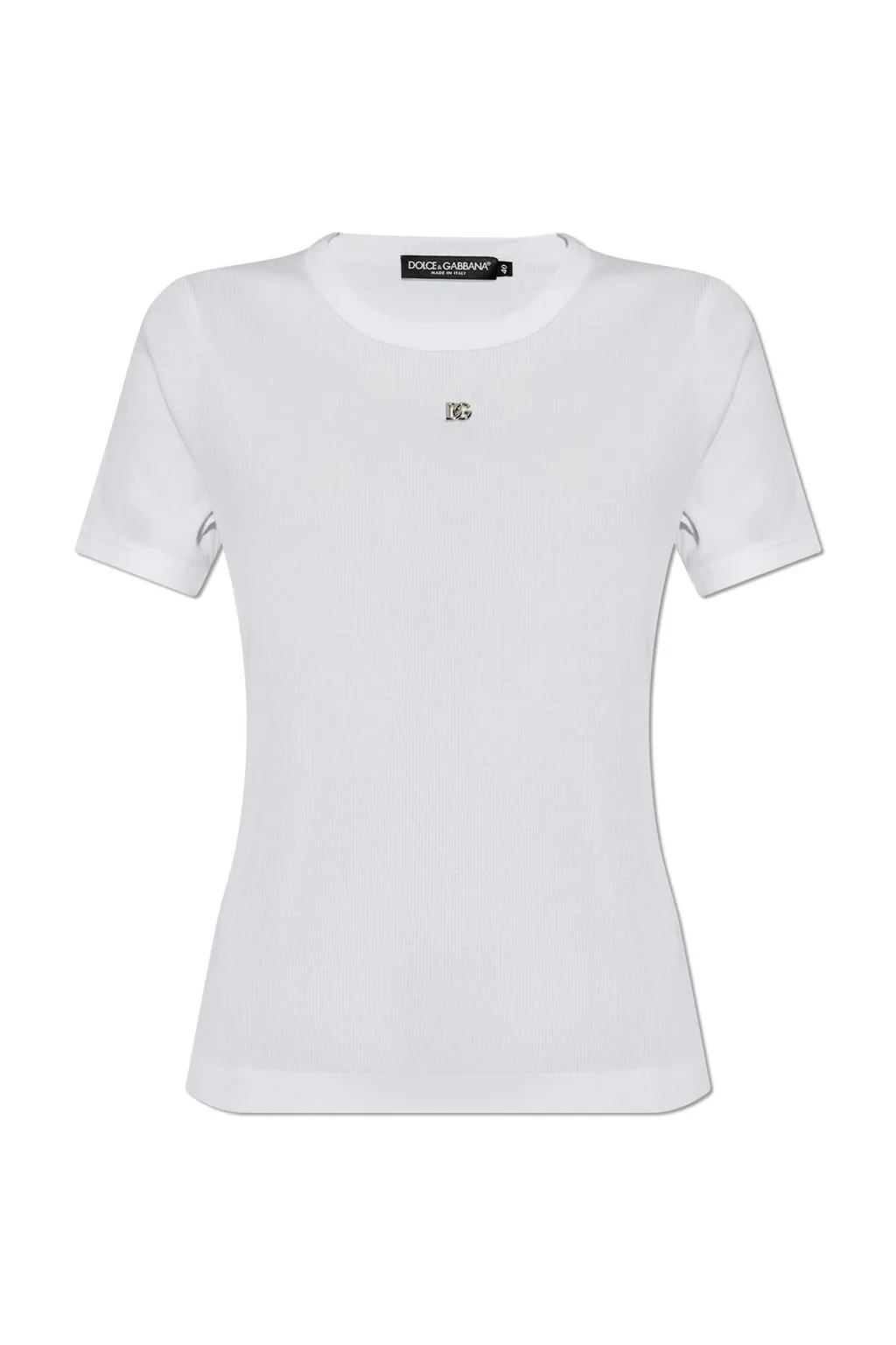 Logo Plaque Ribbed T-Shirt