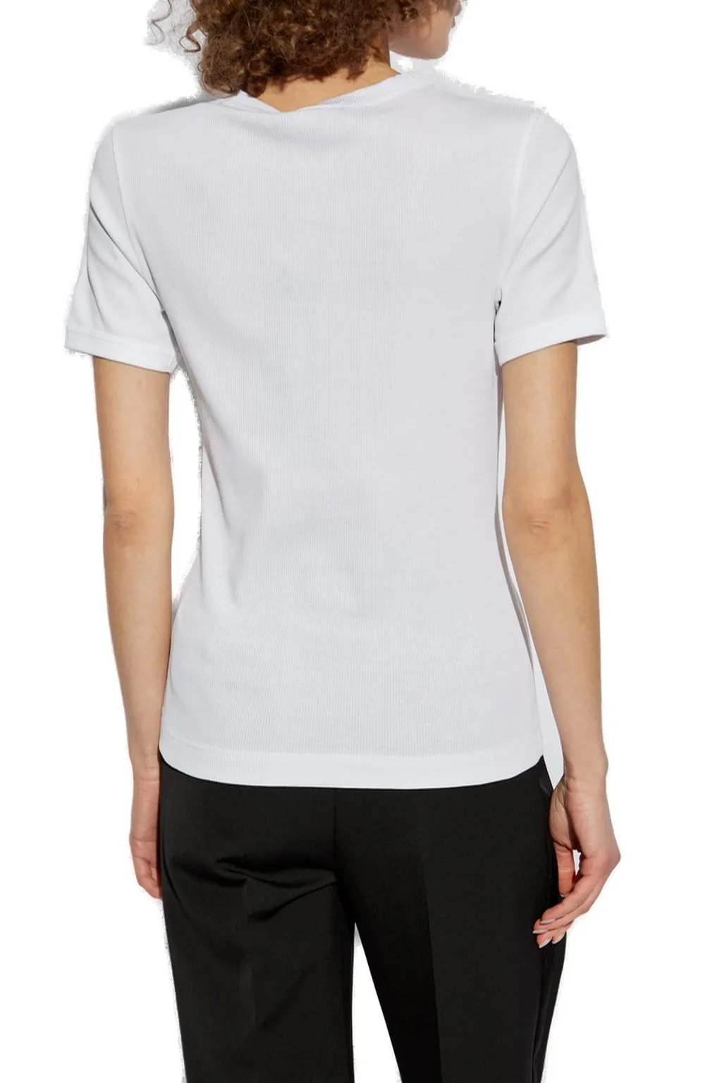 Logo Plaque Ribbed T-Shirt