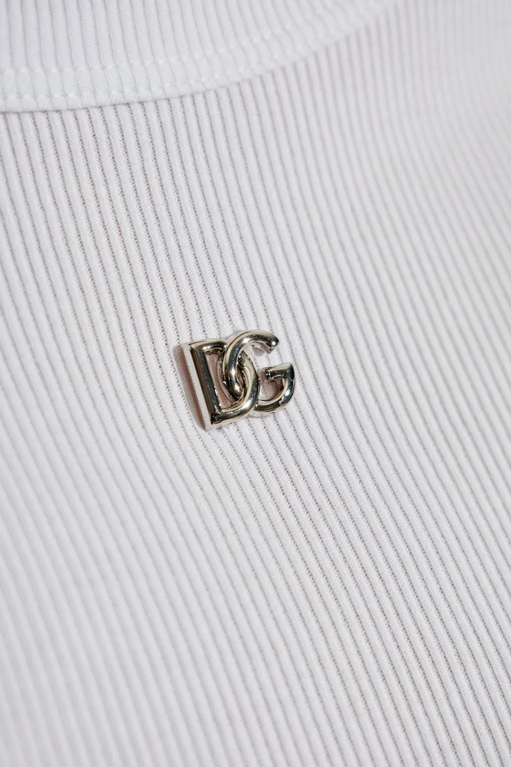 Logo Plaque Ribbed T-Shirt